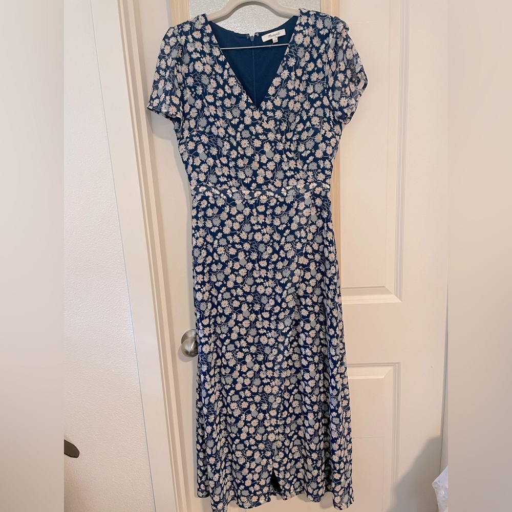 Madewell floral midi dress size 2